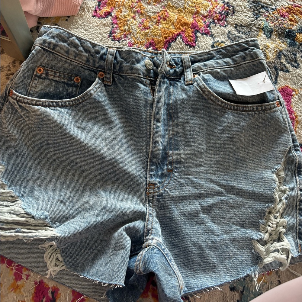 Top shop Jean shorts never worn